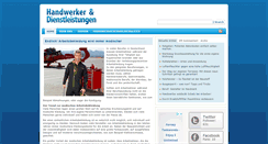 Desktop Screenshot of handwerk-dienstleistung.com