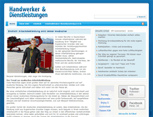 Tablet Screenshot of handwerk-dienstleistung.com